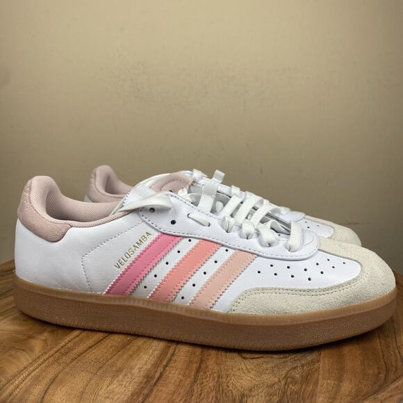 Adidas Velosamba Cloud White Sandy Pink Mens White Size 10 Cycling Shoes - Picture 1 of 9